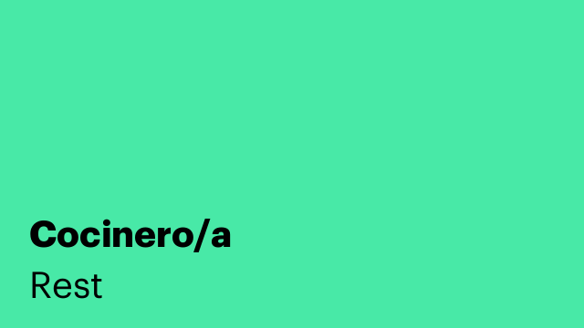 Cocinero/a