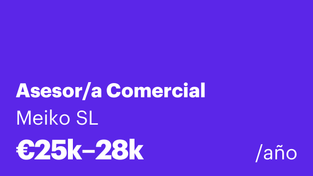 Asesor/a Comercial