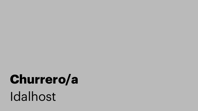 Churrero/a