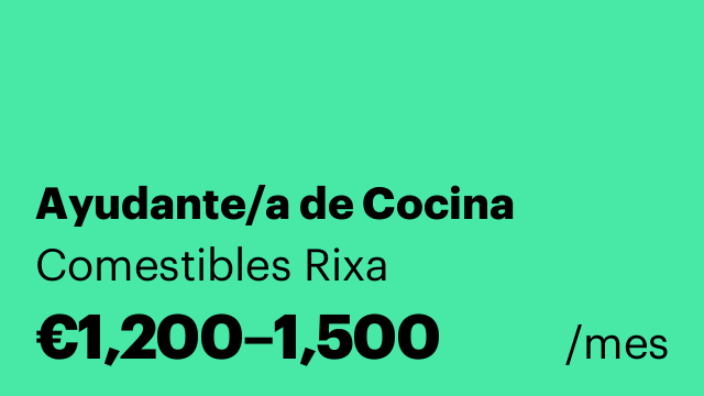 Ayudante/a de Cocina