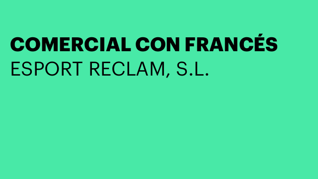 COMERCIAL CON FRANCÉS