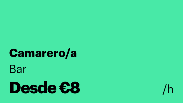 Camarero/a