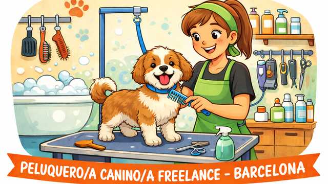 Peluquero/a canino/a freelance
