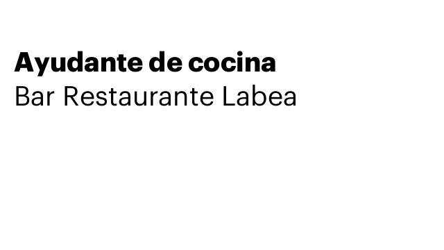 Ayudante de cocina