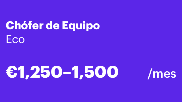 Chófer de Equipo
