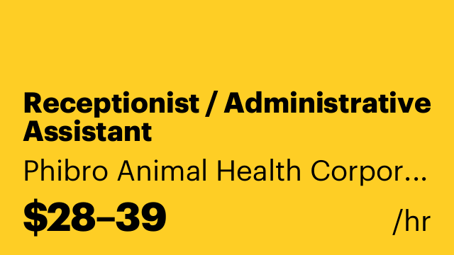 Receptionist / Administrative Assistant