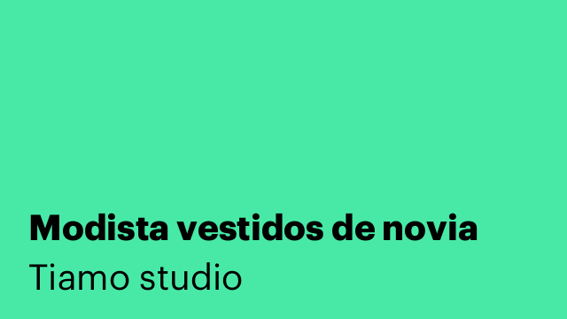 Modista vestidos de novia