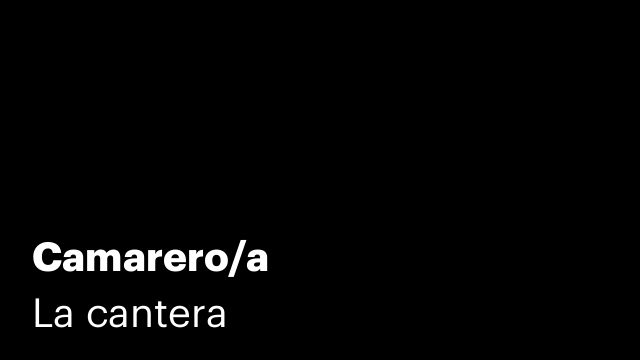 Camarero/a