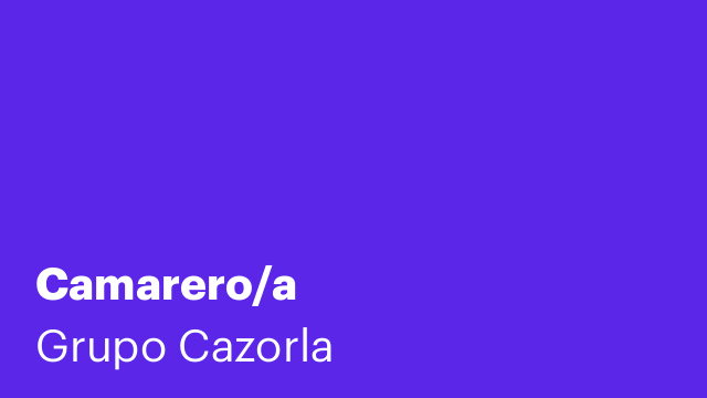 Camarero/a