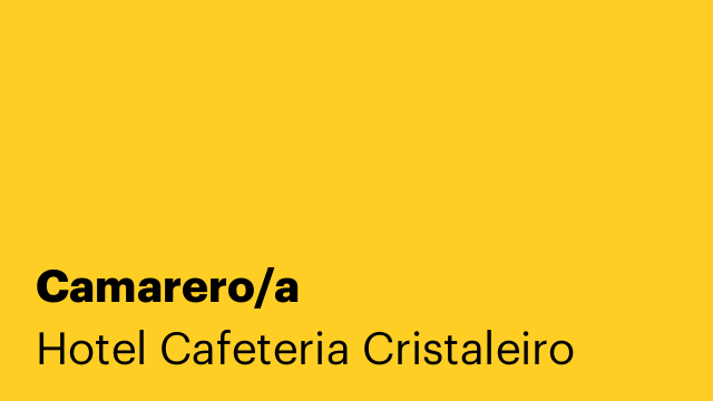 Camarero/a