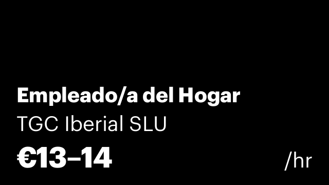 Empleado/a del Hogar