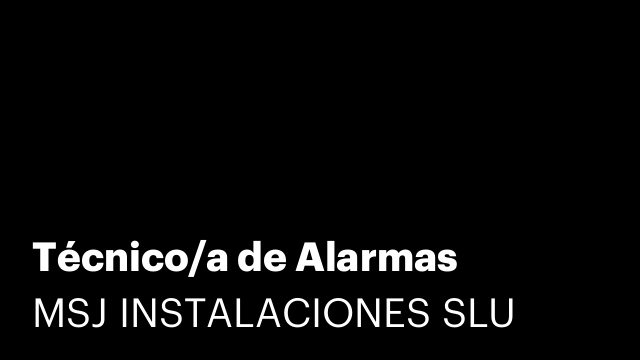 Técnico/a de Alarmas