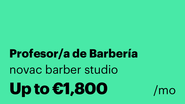Profesor/a de Barbería