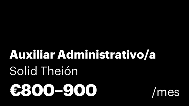 Auxiliar Administrativo/a