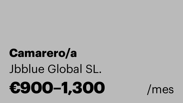 Camarero/a