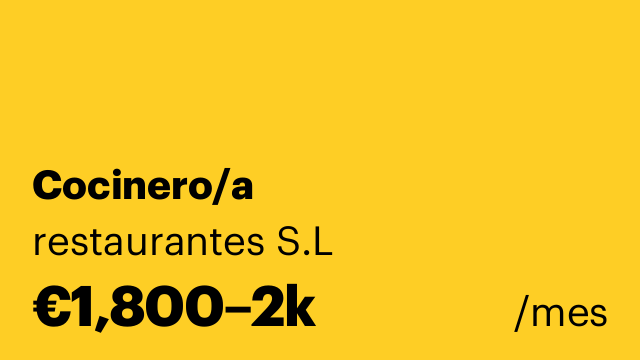 Cocinero/a