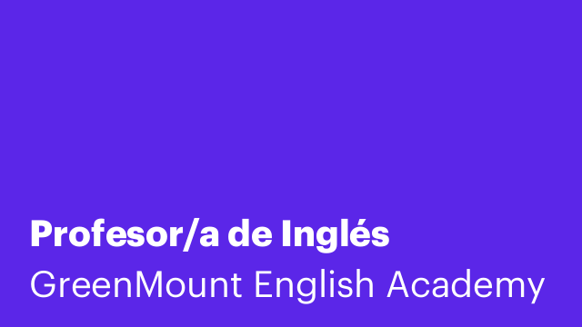 Profesor/a de Inglés