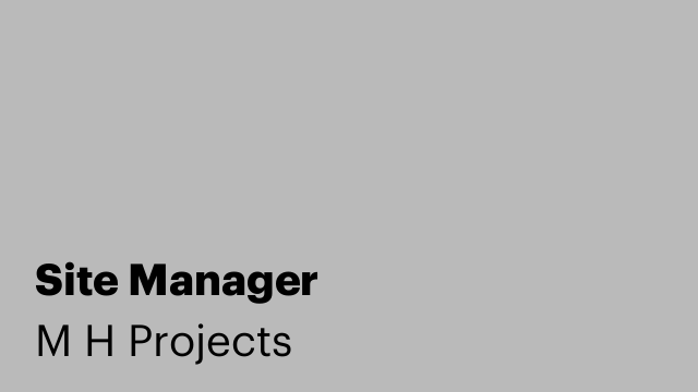 Site Manager