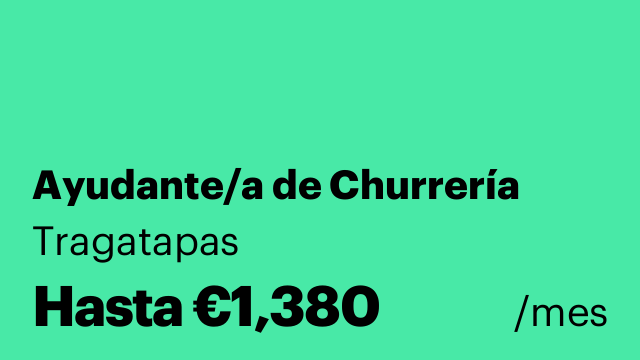 Ayudante/a de Churrería