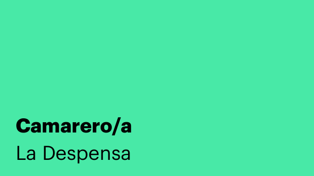 Camarero/a