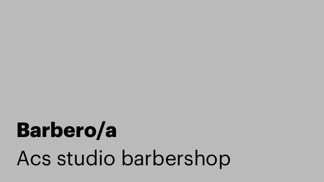 Barbero/a