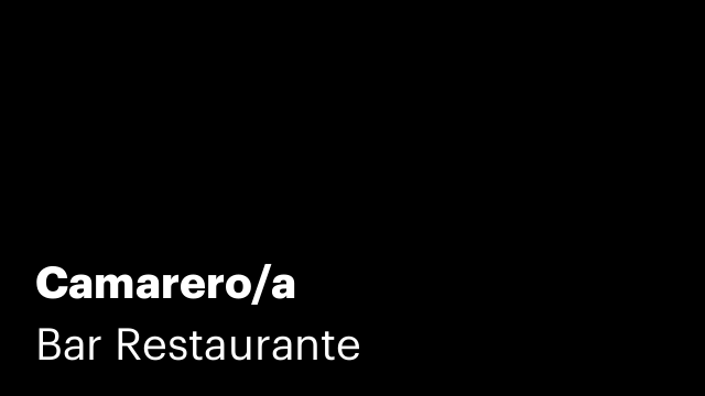 Camarero/a