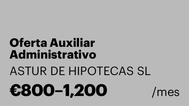 Oferta Auxiliar Administrativo