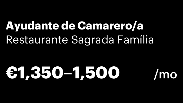 Ayudante de Camarero/a