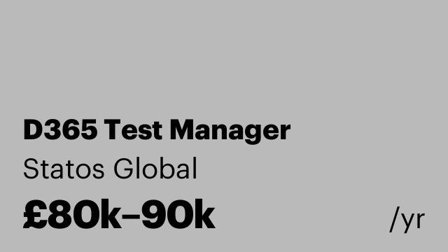 D365 Test Manager