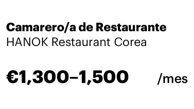 Camarero/a de Restaurante