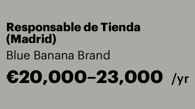 Responsable de Tienda (Madrid)