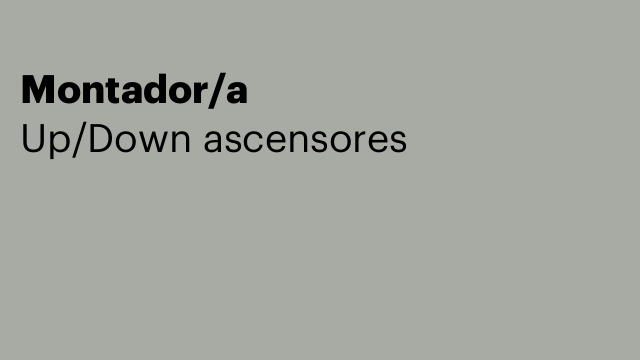 Montador/a