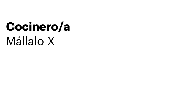 Cocinero/a