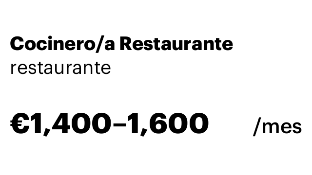 Cocinero/a Restaurante
