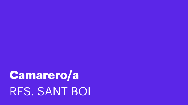 Camarero/a