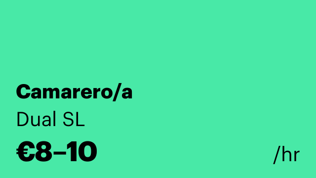Camarero/a