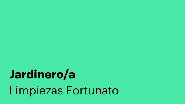 Jardinero/a