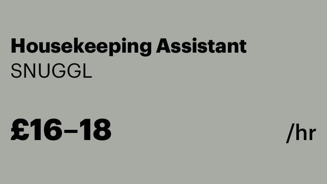 Housekeeping Assistant