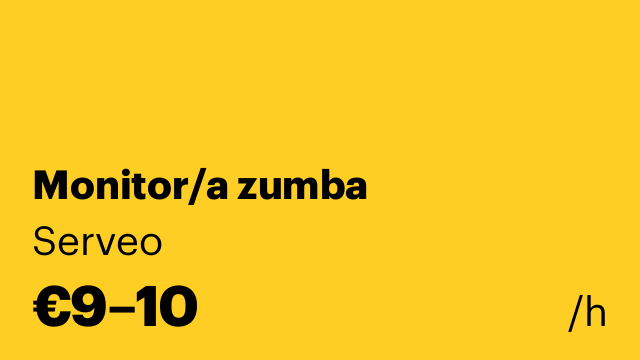 Monitor/a zumba