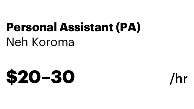Personal Assistant (PA)