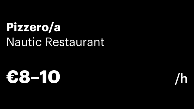 Pizzero/a