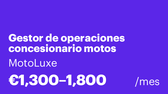 Gestor de operaciones concesionario motos
