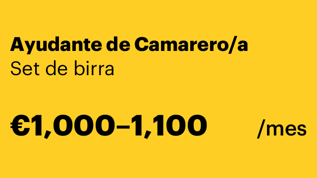 Ayudante de Camarero/a