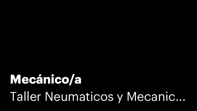 Mecánico/a