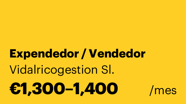 Expendedor / Vendedor