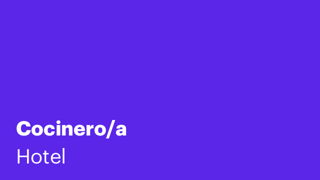 Cocinero/a
