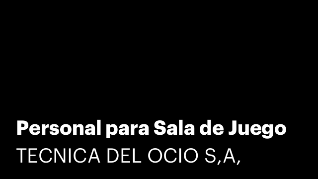 Personal para Sala de Juego