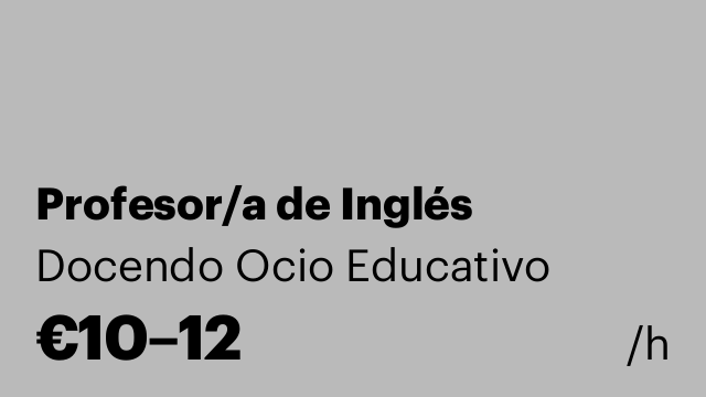 Profesor/a de Inglés