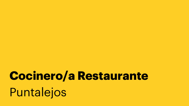 Cocinero/a Restaurante
