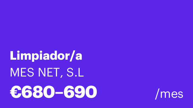 Limpiador/a